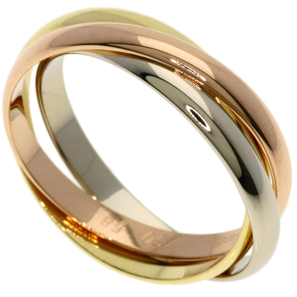 CARTIER Authentic 18k Gold Trinity Ring #58
